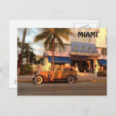 Art Deco Miami Briefkaart (Voorkant / Achterkant)