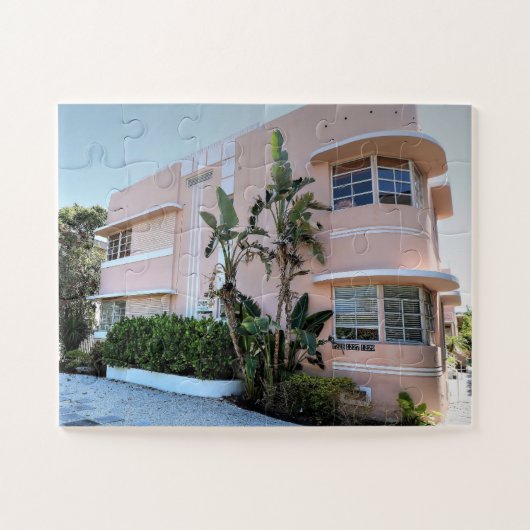 ART DECO MIAMI FLORIDA LEGPUZZEL (Horizontaal)