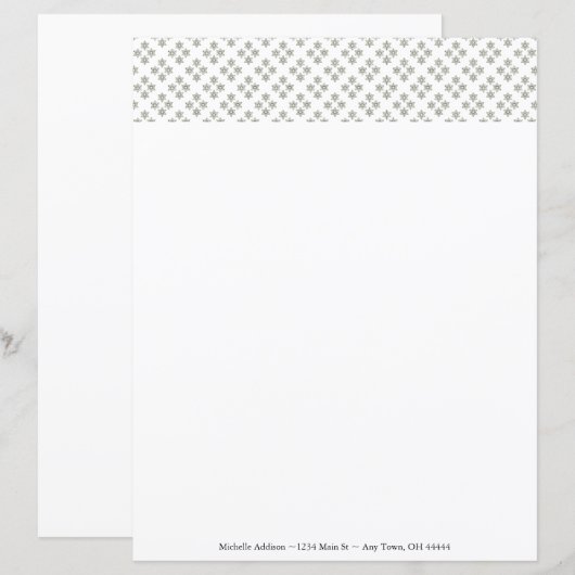 Art Deco Mini Stars Aangepast papier (Voorkant / Achterkant)