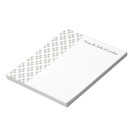 Art Deco Mini Stars Gepersonaliseerd Notitieblok (Linkerzijde)