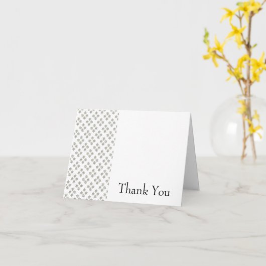 Art Deco Mini Stars Hartelijk dank Kaart (Gele Bloem)