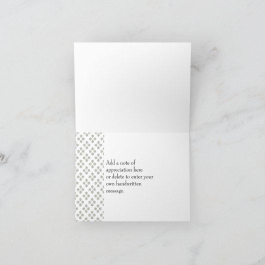 Art Deco Mini Stars Hartelijk dank Kaart (Binnen)