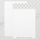 Art Deco Mini Stars Persoonlijke schrijfbenodigdhe Briefpapier (Voorkant / Achterkant)