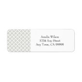 Art Deco Mini Stars Return Address Label (Voorkant)