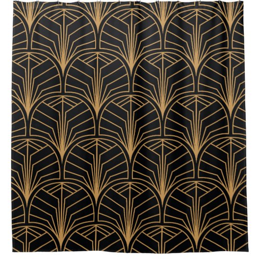 Art Deco, minimalistisch patroon. Douchegordijn (Voorkant)