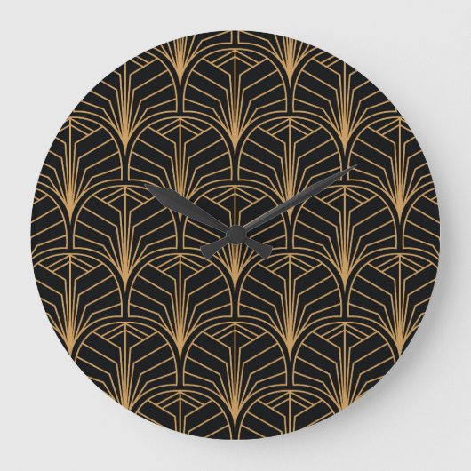 Art Deco,  minimalistisch patroon. Grote Klok (Voorkant)