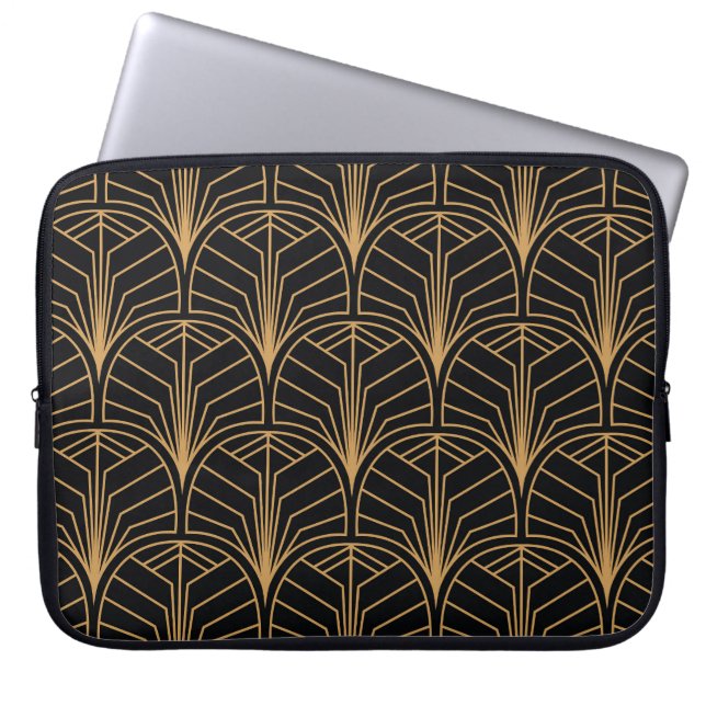 Art Deco,  minimalistisch patroon. Laptop Sleeve (Voorkant)