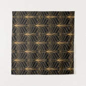 Art Deco,  minimalistisch patroon. Wandkleed (Voorkant (horizontaal))