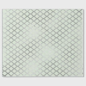Art Deco Mint Green Silver Quatrefoil Vip Cadeaupapier (Vlak)