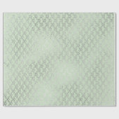 Art Deco Mint Green Silver Scales Vip Cadeaupapier (Vlak)