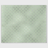 Art Deco Mint Green Silver Shells Vip Cadeaupapier (Vlak)