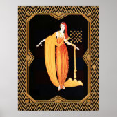 Art Deco Mode Bord Poster (Voorkant)