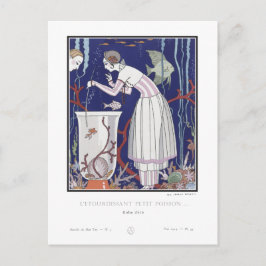 Art Deco Mode Bord van George Barbier Briefkaart