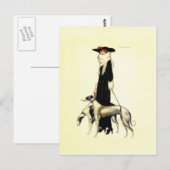  Art Deco-Mode Briefkaart (Voorkant / Achterkant)