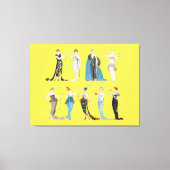  Art Deco Mode - George Barbier Kaart Canvas Afdruk (Voorkant)