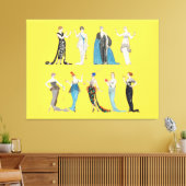 Art Deco Mode - George Barbier Kaart Canvas Afdruk (Insitu (Woonkamer))