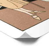 art deco-Mode met auto Poster (Hoek)