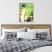 Art Deco Mode: Motivatie wintercitaat Canvas Afdruk (Insitu (Slaapkamer))