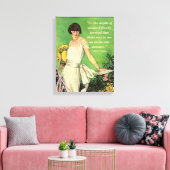 Art Deco Mode: Motivatie wintercitaat Canvas Afdruk (Insitu (Woonkamer))
