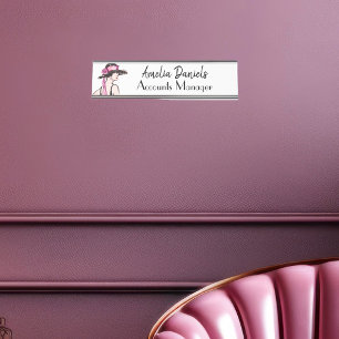  Art Deco Mode Name Bord Bureau Naambordje