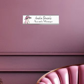 Art Deco Mode Name Bord Bureau Naambordje