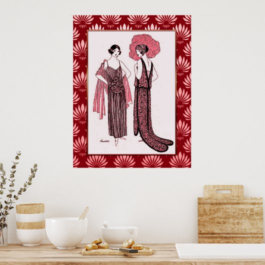 Art Deco  Mode Poster (Keuken)