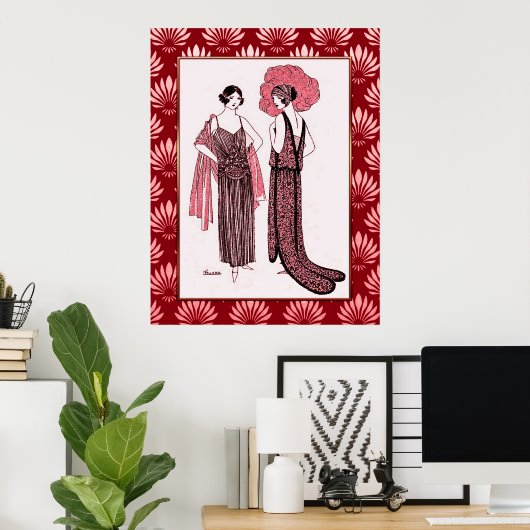 Art Deco  Mode Poster (Thuiskantoor)