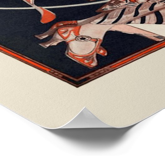 Art Deco Mode Poster (Hoek)