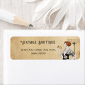  Art Deco Mode Retro Stijlvol Adres Etiket (Insitu)