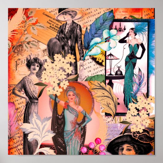 Art Deco Mode Scène Poster (Voorkant)