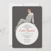 Art Deco Mode Uitnodiging (Voorkant)