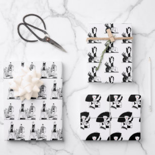 Art Deco mode voor dames uit de jaren 20 Inpakpapier Vel