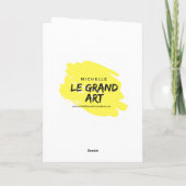 Art Deco Modern Goud Gelukkige Verjaardag Kaart (Achterkant)