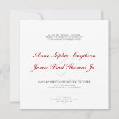 Art Deco Modern Wedding Uitnodiging (Voorkant)