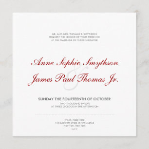 Art Deco Modern Wedding Uitnodiging