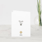 Art Deco Moderne Tuin Dank u notities (Achterkant)