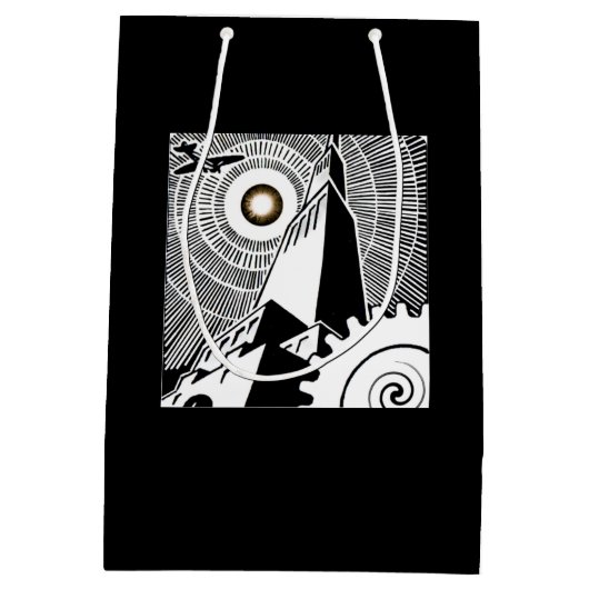 Art Deco & Modernism Medium Cadeauzakje (Achterkant)