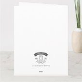 Art Deco Modieuze Vrouw Bedankkaart (Achterkant)