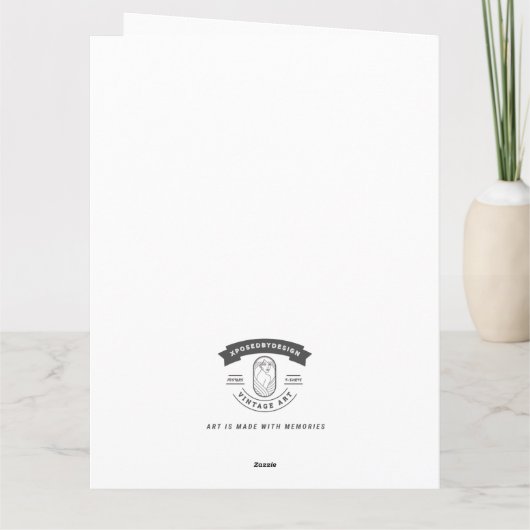  Art Deco Modieuze Vrouw Bedankkaart (Achterkant)