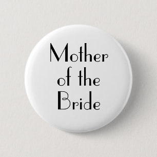 Art Deco Moeder van de Bruid Trouwknoop Ronde Button 5,7 Cm