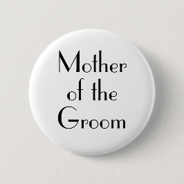 Art Deco Moeder van de Groom Wedding Button