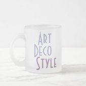 ART DECO mok (gevorst glas) (Links)