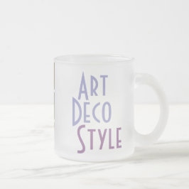 ART DECO mok (gevorst glas)