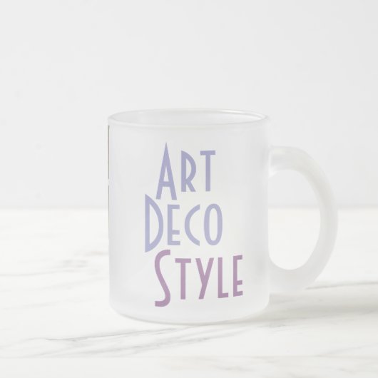 ART DECO mok (gevorst glas) (Rechts)