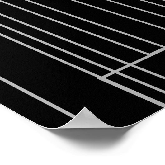 Art Deco Monochrome Print Poster (Hoek)