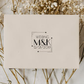 Art Deco Monogram 1920s Wedding Rubber Stamp Rubberstempel