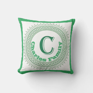 Art Deco Monogram "C"  Kussen