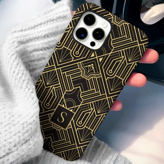 Art Deco Monogram Case-Mate iPhone Case