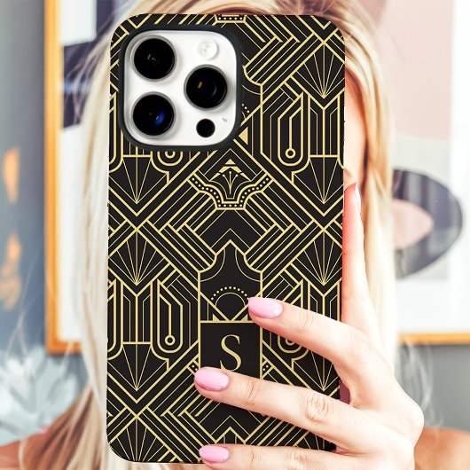 Art Deco Monogram Case-Mate iPhone Case