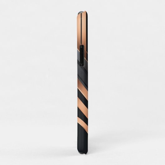 Art Deco Monogram Cirkel Naam Design Case-Mate iPhone Case (Achterkant/rechts)